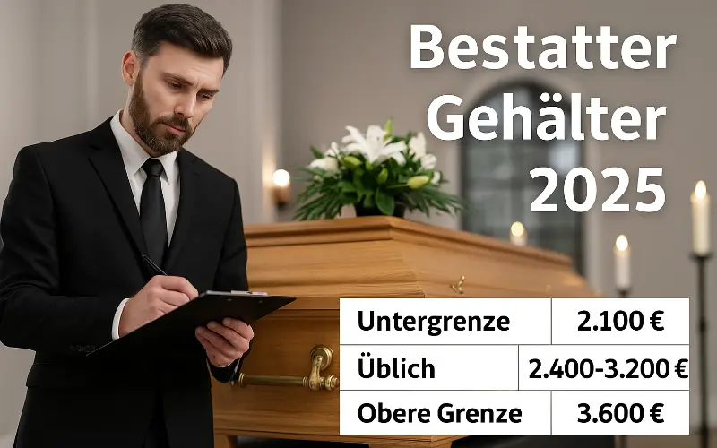 Bestatter Gehälter, Löhne, Lohn, Gehalt