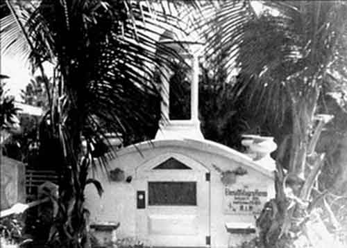 Das Mausoleum auf dem Friedhof von Key West/Florida